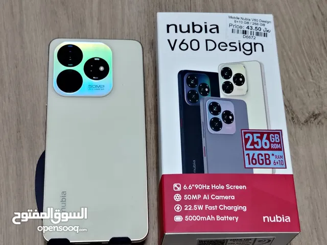 Nubia V60 Design 6+10GB Ram 256GB Storage