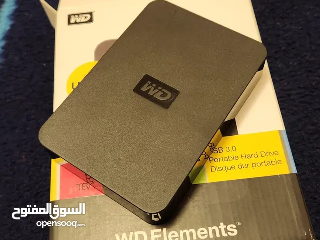 Western Digital external hard desk وحدة تخزين خارجية 1 TB  1تيرا بايت 45 Jd