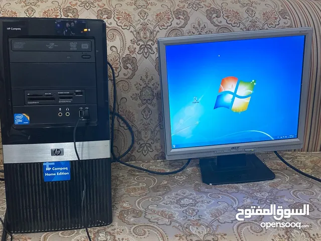 كمبيوتر مكتبي مستعمل للبيع بحالة جيدة وسعر مميز! كمبيوتر HP مع شاشة Acer