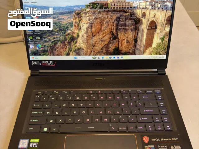 MSI stealth gaming laptop RTX 2070 (8gb) i7 9th generation 32gb ram 512 m.2 240hz screen