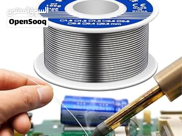 قصدير لحام  متوفر عدة انواع واحجام  SOLDER IRON WIRE