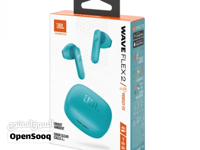 سماعات JBL wave flex 2 true wireless جديدة مسكرة لون ازرق اقل سعر بالمملكة