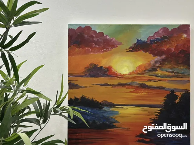 لوحة منظر طبيعي ( مدرسة وحشية ) - landscape