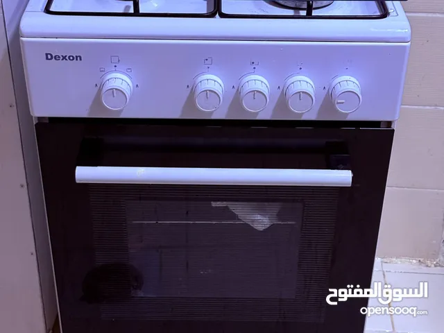 Dexon Gas Stove – 4 Burner with Oven & Glass Top Cover
