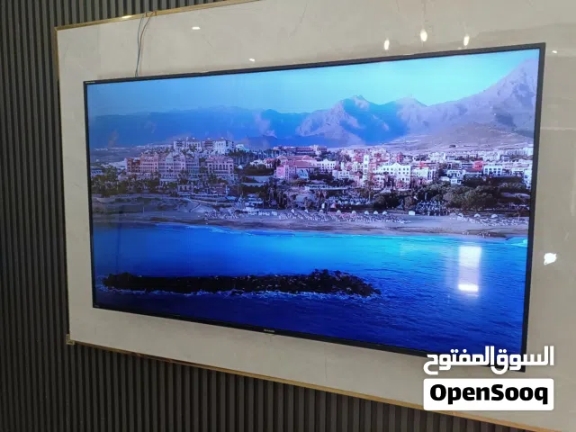 شاشة شارب 65 بوصه  معاه كرتونته وقاعدتين تعليق وجلوس