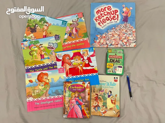 stories books and family cards game