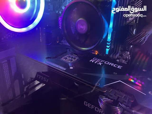 للبيع كمبيوتر مكتبي PC قوي  الجهاز بحالة ممتازة واستخدام شخصي   اداء عالي جداً مناسب لألعاب الثقيله