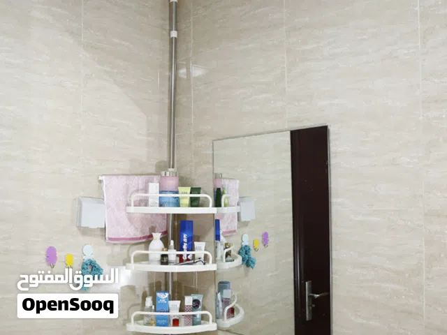 رف زاوية حمام اربع طوابق قابله التمدد