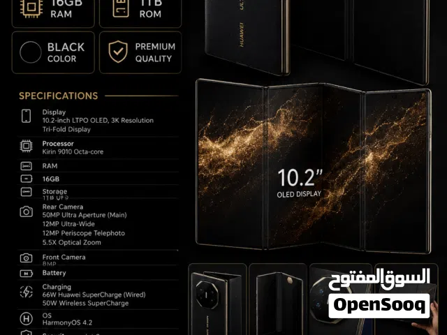 The Huawei Mate XT Ultimate Design is the world’s first commercially available tri-fold smartphone