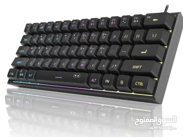 Keyboard gaming كيبورد قيمنق MageGee Mini 60% RGB Backlit