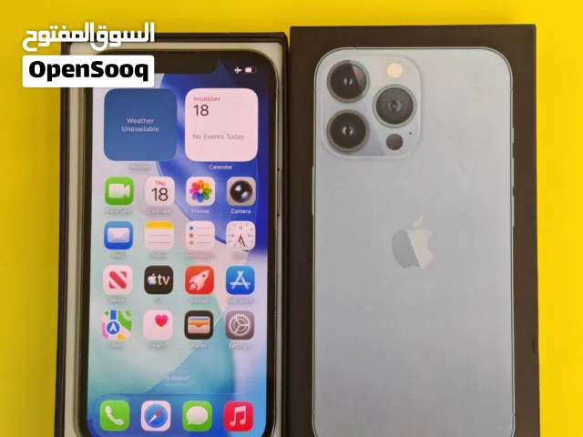 ايفون 13 برو – 512 جيجا – أزرق بطارية 80% مستعمل كالجديد