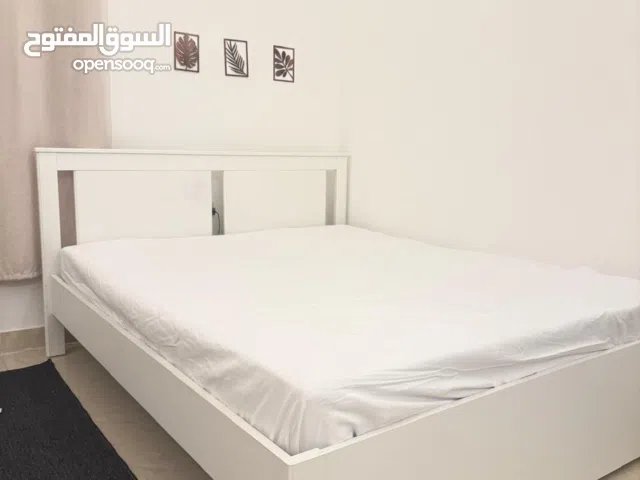 سرير نفرين ابيض من ايكيا استخدام شهر 200×180