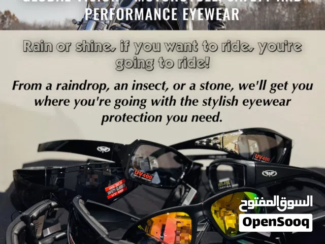 Motorcycle Sunglasses or outdoor activities — z87+ safety non foam or foam padded / USA