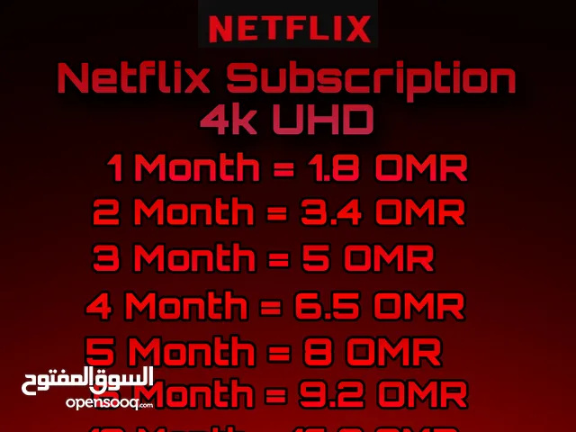 Netflix Subscription 4K UHD Screen It Is Available At The Cheap Price And Full 100% Guaranty