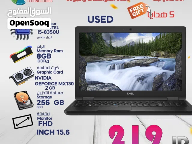 LAPTOP DELL 5590 I5 8GEN 8G 2G NVIDIEA MX 130 2G 256SSD 15.6 MONITOR