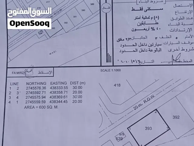 Residential Land for Sale in Al Batinah Shinas