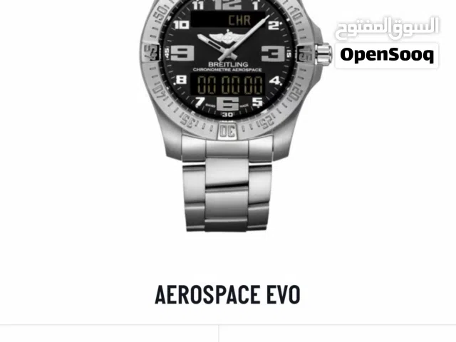 Breitling evo aerospace. الساعة جديدة غير مستعملة مع كامل المرفقات و  كفالة حتى 4/4/2030