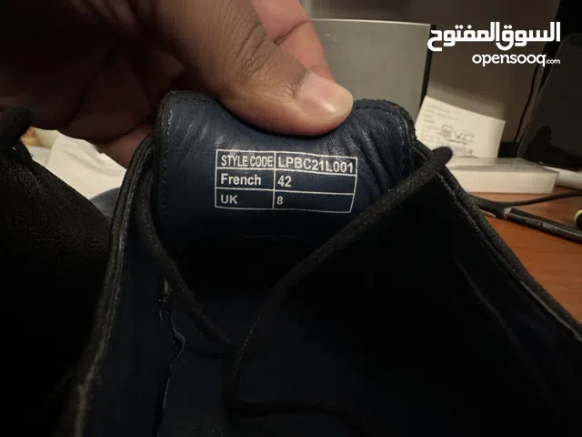 Louis Philippe Black Leather Formal Shoes – FR 42 / UK 8 – Office Ready