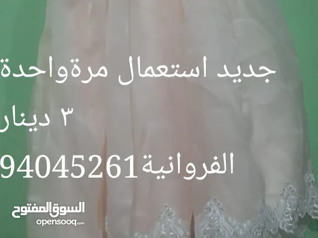 للبيع فستان بناتي استعمال مرة واحدة