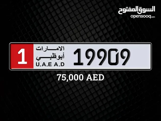 Abu Dhabi special plate number