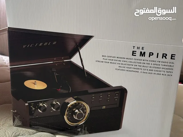 Victrola Empire Bluetooth Record Player -CD-assette Player, FM Radio