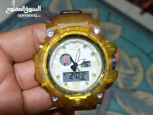 ساعة جى شوك يبانى اصلية ضد المياة جرس واضاءة