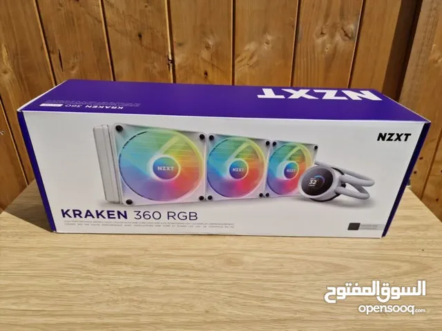 Kraken 360 RGB  360mm AIO Liquid Cooler with LCD Display and RGB Fans - White