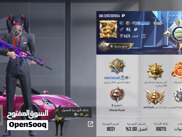 Pubg Accounts and Characters for Sale in Amman