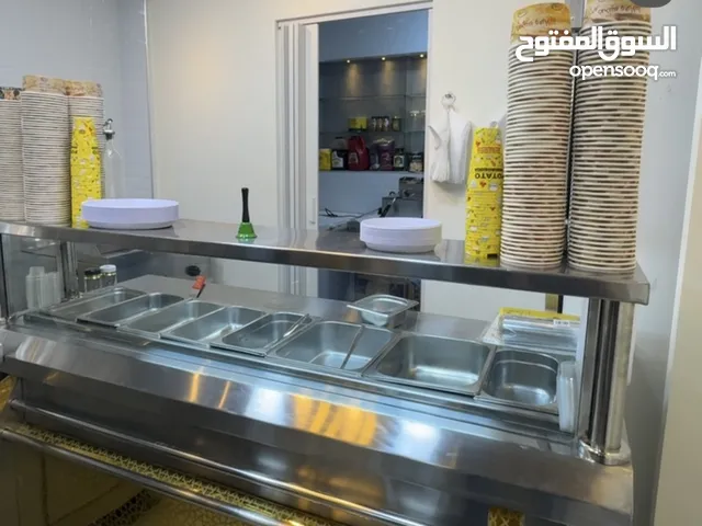 بيع معدات مطعم فلافل وسناكات بحالة الوكاله