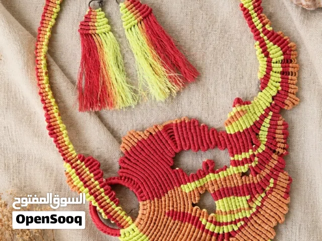 Handmade macramé necklace