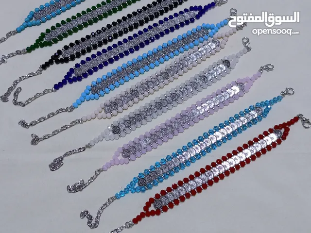 اساور ليرات فضي شغل يدوي