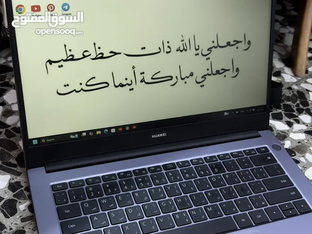 لابتوب هواوي MateBook مستعمل للدراسه وللالعاب البسيطه
