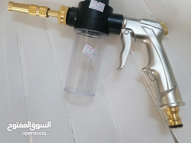 مسدس ماء مع خلاط صابون وصلة نحاس بريشر ماء غسيل تلميع سيارات عملي جدا قوي مغسلة