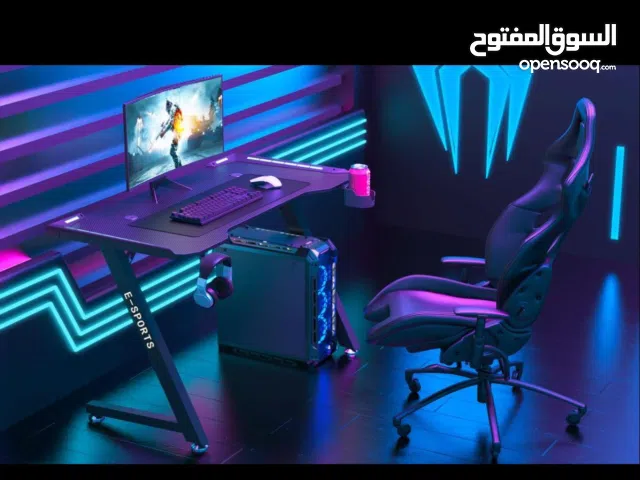 E-Sports Gaming Desk Table RGB Ergonomic Z Shaped – 120/110cm