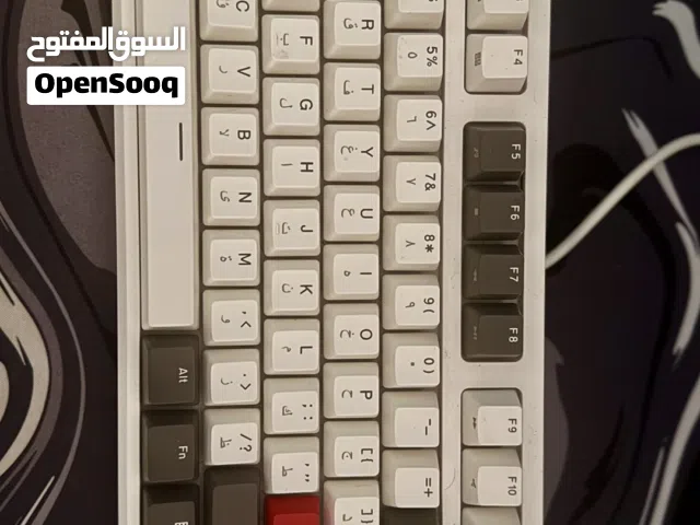 كيبورد RK (RKR87) ابيض ميكانيكي سلكي  Royal Kludeg (RKR87) Mechanical Wired White Keyboard