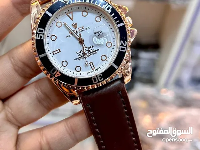 ساعة روليكس الجلد الرجالي مش مجرد ساعة، دي علامة على الأناقة والجودة