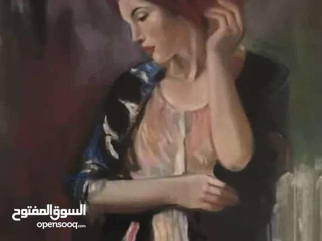 عمل فني تعبيري بتقنية الباستيل المختلطة – 70×50 سم – قطعة أصلية مصنوعة يدوياً