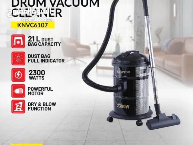 KRYPTON Drum Vacuum Cleaner with Dry & Blow Function