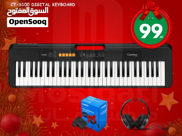 اورغ كاسيو مع المحول الأصلي وهيدفون Casio CTS100