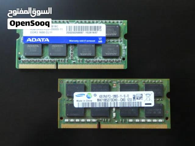 رام لابتوب RAM LAPTOP 4G DDR3