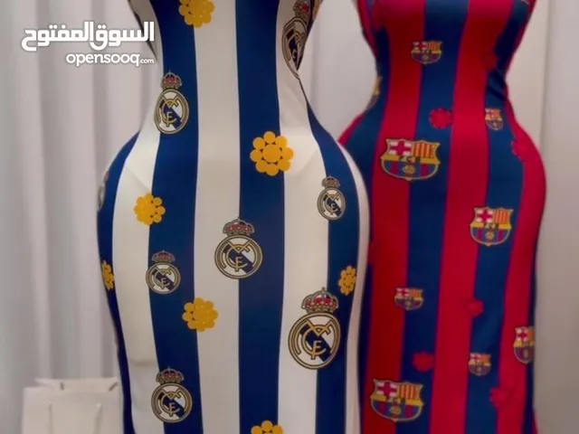 فستان ريال+برشلونه توفر بسعر خيالي بسسس