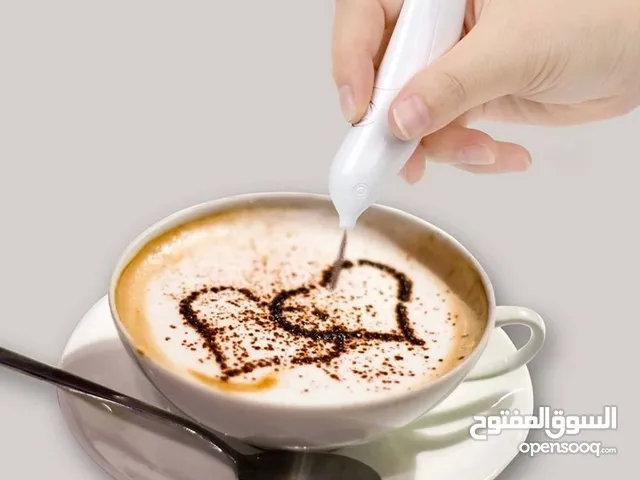 قلم الرسم على القهوة