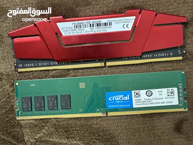 للبيع رامات كمبيوتر DDR4