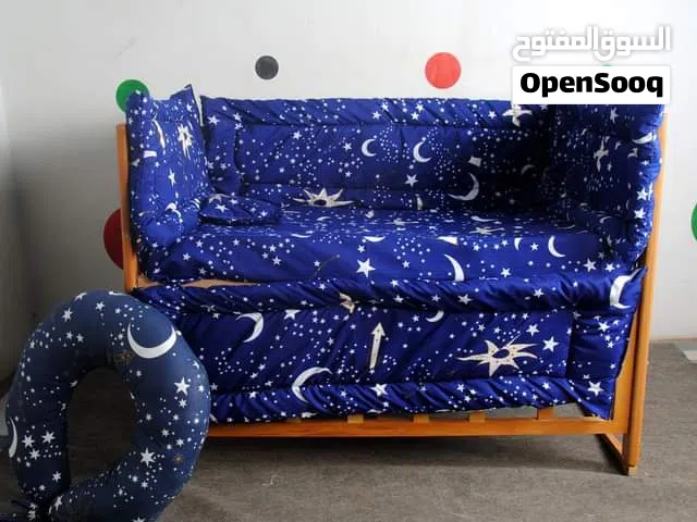 سرير اطفالي خشب زان احمر ( فك وتركيب / سندوتش )