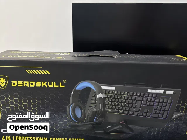 ماوس وكيوبورد وسماعه وماوس باد كلها