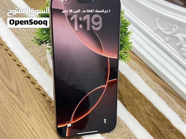 ايفون 16 بروماكس محلي صحراوي بطارية 91%