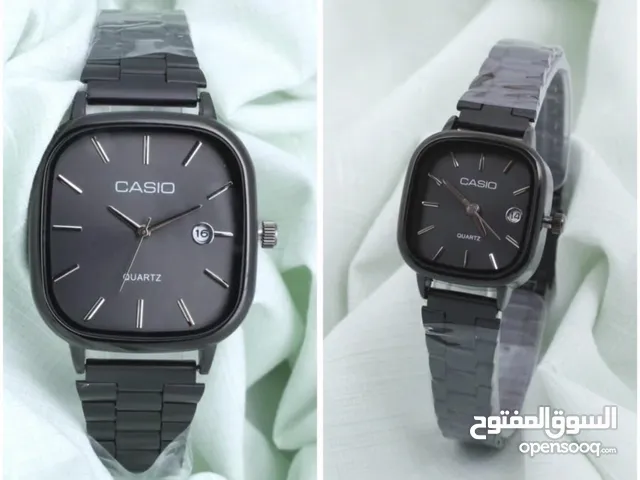 ساعه كاسيو رجالي ونسائي طقم انت والغاليه