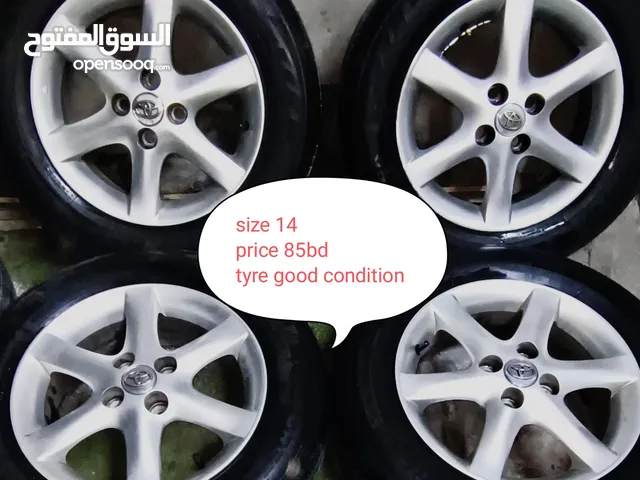 للبيع اربع رنقات كورولا,يارس حجم 14 forsale Corolla, Yaris rims size 14 without any scratches