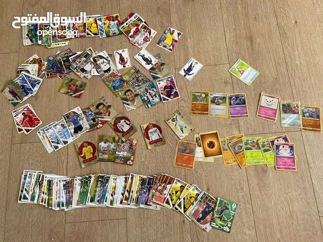 Football and Pokémon cards