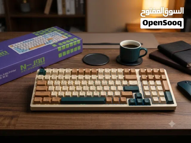كيبورد ميكانيكي احترافي Qisan N-190 ثلاثي الانماط